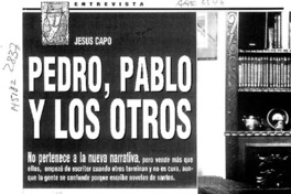 Pedro, Pablo y los otros  [artículo] Antonio Martínez.
