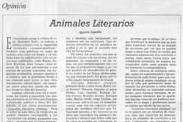 Animales literarios  [artículo] Agustín Squella.