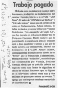 Trabajo pagado  [artículo] Productor.