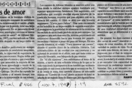 Cartas de amor  [artículo] Ramón Díaz Eterovic.
