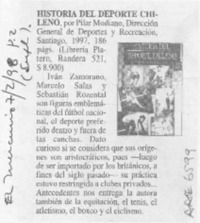 Historia del deporte chileno  [artículo].