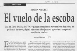 El vuelo de la escoba  [artículo] Antonio Martínez.