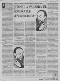 Tiene la palabra el honorable señor Neruda?  [artículo].