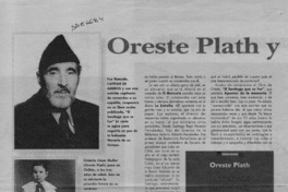 Oreste Plath y sus recuerdos  [artículo] Sara Vial.