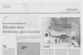 Mucha más frentista que escritor