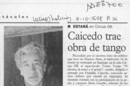 Caicedo trae abra de tango  [artículo].