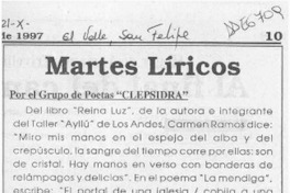 Martes líricos  [artículo].