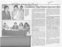 Curanilahuino Miguel Ramírez lanza nuevo libro  [artículo].