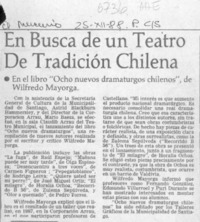 "Un Escritor no necesariamente debe estar solo"  [artículo].