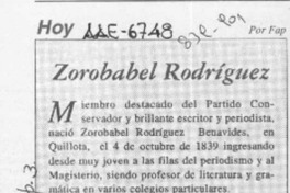 Zorobabel Rodríguez  [artículo] Fap.