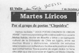 Martes líricos  [artículo].