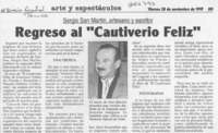 Regreso al "Cautiverio feliz"  [artículo].