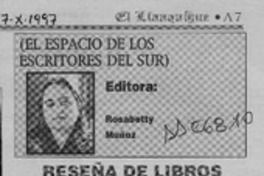 La cuerda floja o el placer de la doble visión  [artículo] Mario Contreras Vega.