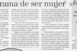 El drama de ser mujer  [artículo] Carolina Andonie Dracos.