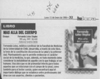 Más allá del cuerpo  [artículo].