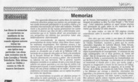 Memorias  [artículo].