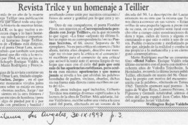 Revista "Trilce" y un homenaje a Teillier  [artículo] Wellington Rojas Valdebenito.