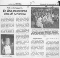 En Viña presentaron libro de periodista
