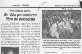 En Viña presentaron libro de periodista