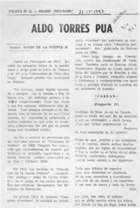 Aldo Torres Púa  [artículo] Darío de la Fuente D.