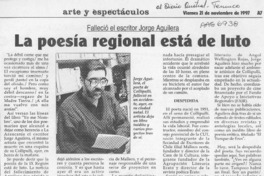 La Poesía regional está de luto  [artículo].