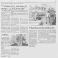 "Estamos muy atrasados en materia de historia social"