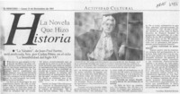 La novela que hizo historia  [artículo] Carolina Andonie Dracos.
