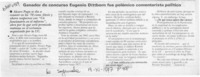 Ganador de concurso Eugenio Dittborn fue polémico comentarista político  [artículo].
