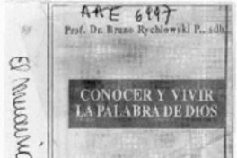 Conocer y vivir la palabra de Dios
