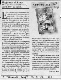 Hagamos el amor  [artículo] Jessica Atal.