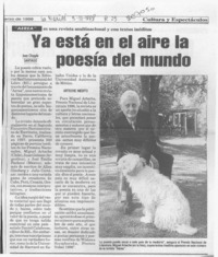 Ya está en el aire la poesía del mundo  [artículo] Juan Chapple.