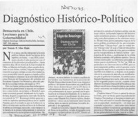 Diagnóstico histórico-político  [artículo] Tomás P. Mac Hale.