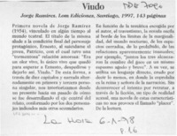 Viudo  [artículo] Eduardo Guerrero.