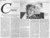 Murió Adolfo Couve  [artículo].