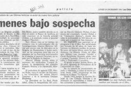 Crímenes bajo sospecha  [artículo].