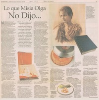 Lo que misia Olga no dijo --