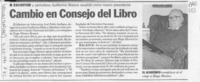 Cambio en Consejo del Libro  [artículo].