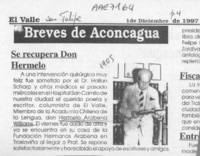 Se recupera don Hermelo  [artículo].