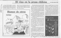 El vino en la prosa chilena  [artículo] Marino Muñoz Lagos.