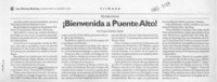 Bienvenida a Puente Alto!  [artículo] Enrique Ramírez Capello.