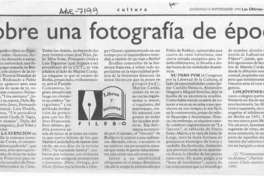 Sobre una fotografía de época  [artículo] Filebo.