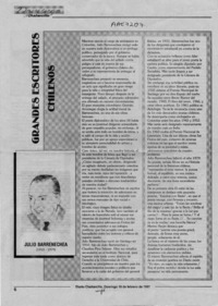 Grandes escritores chilenos  [artículo].