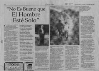 "No es bueno que el hombre esté solo"  [artículo] Consuelo Fernández Romo.