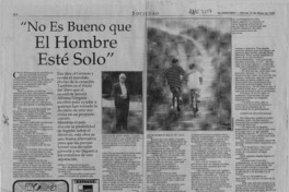 "No es bueno que el hombre esté solo"  [artículo] Consuelo Fernández Romo.