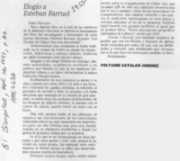 Elogio a Esteban Barruel