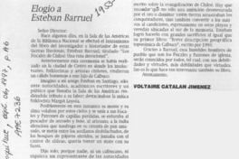 Elogio a Esteban Barruel