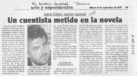 Un Cuentista metido en la novela  [artículo].