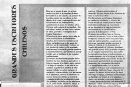 Grandes escritores chilenos