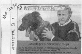 Muerte por el diario y una mujer