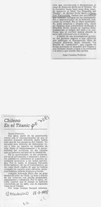 Chileno en el Titanic